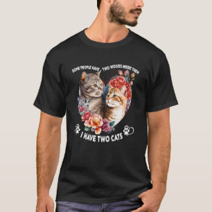 Einige Leute haben zwei Wölfe in sich, ich habe zw T-Shirt