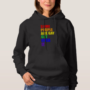Einige Leute sind Gay Pride LGBT Q stolz Allegbo Hoodie