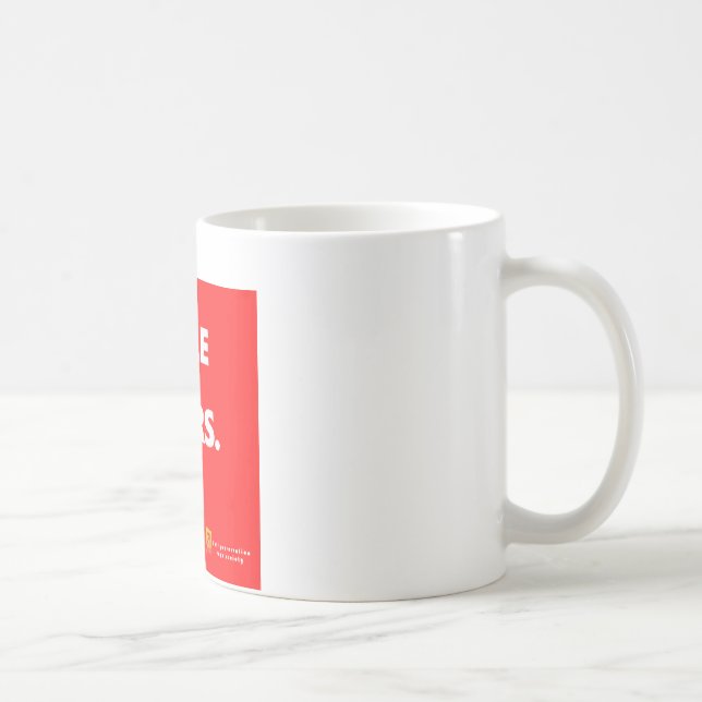 Einige Leute vape, erhalten über ihm Kaffeetasse (Rechts)