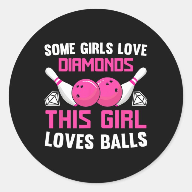 Einige Mädchen Liebe Diamonds Dieses Mädchen Liebe Runder Aufkleber (Vorderseite)