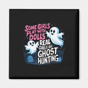 Einige Mädchen spielen mit Puppen Real Girls Go Gh Magnet