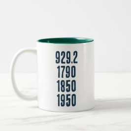 Einige meiner Lieblingszahlen Zweifarbige Tasse