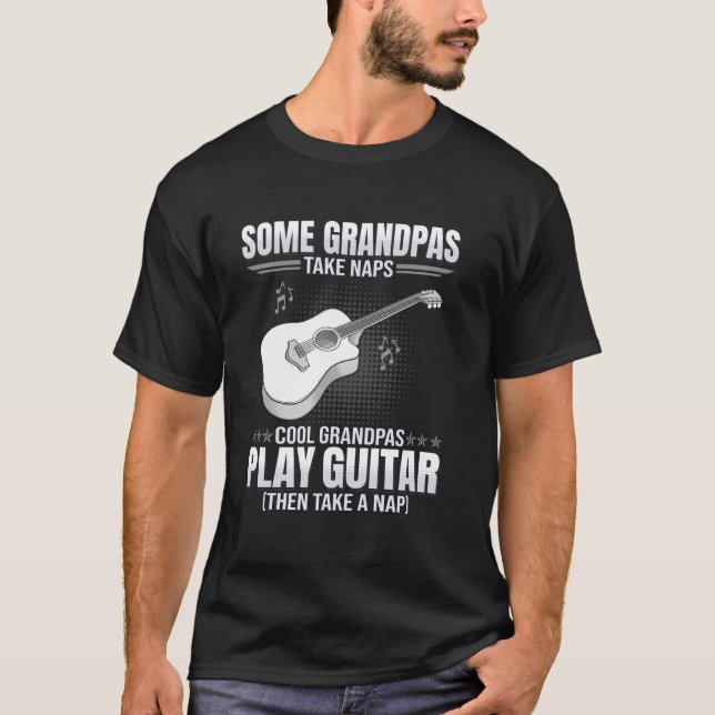 Einige Opa machen ein Nickerchen - Lustiges Gitarr T-Shirt (Vorderseite)