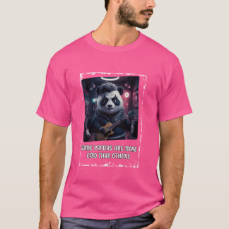 Einige Pandas sind mehr Emo Rocking Gitarristen T-Shirt