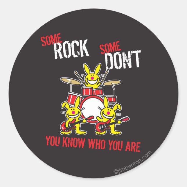 Einige Rock Runder Aufkleber (Vorderseite)