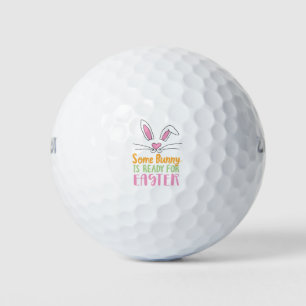 Einige Sonne ist bereit für Ostern Puerto Osterhas Golfball