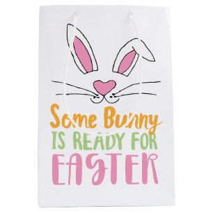 Einige Sonne ist bereit für Ostern Puerto Osterhas Mittlere Geschenktüte