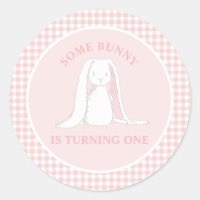 Einige Sonne ist One Pink Gingham Birthday