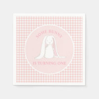 Einige Sonne ist One Pink Gingham Birthday