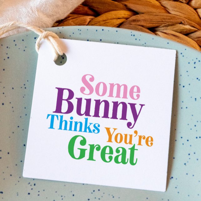Einige sonnige Gedanken, dass du ein großes Osterg Geschenkanhänger (Von Creator hochgeladen)