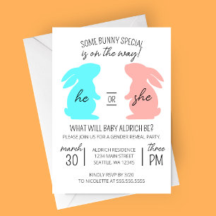 Einige sonnige Special Gender Reveal Party Einladung