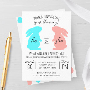 Einige sonnige Special Gender Reveal Party Einladung