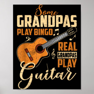 Einige spielen Bingo Wirkliche Omas spielen Gitarr Poster