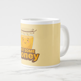 Einige süße Honiggestaltung Jumbo-Tasse