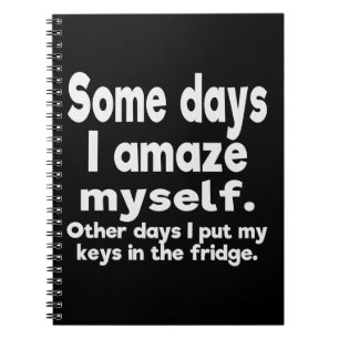 Einige Tage überrasche mich ich Notizblock