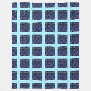 Einige Tartan dunkelblau kleine und abstrakte Scha Fleecedecke