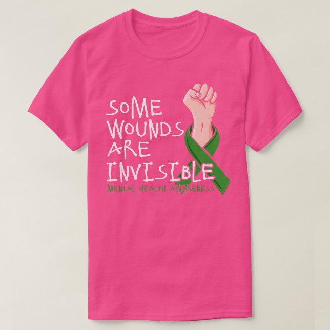 Einige Wunden sind unsichtbar T-Shirt (Design vorne)