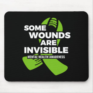 Einige Wunden Unsichtbares Bewusstsein für psychis Mousepad