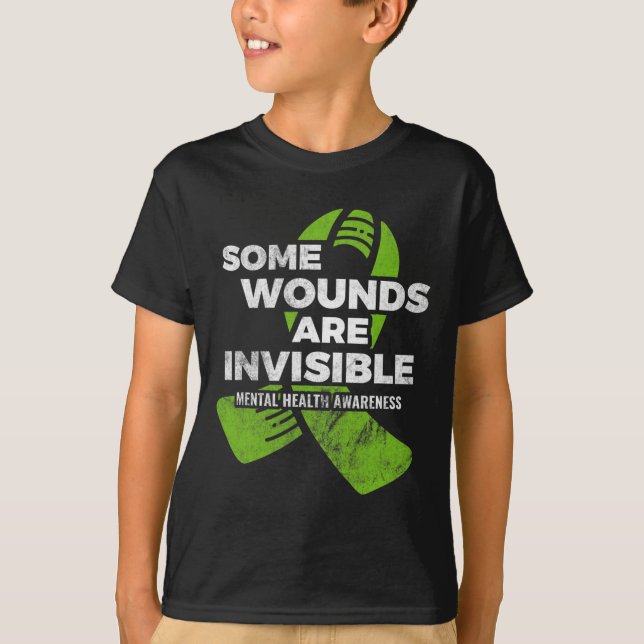 Einige Wunden Unsichtbares Bewusstsein für psychis T-Shirt (Vorderseite)