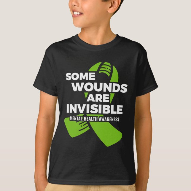 Einige Wunden Unsichtbares Bewusstsein für psychis T-Shirt (Vorderseite)