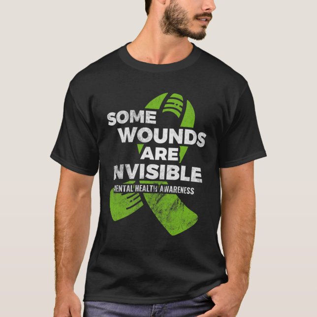 Einige Wunden Unsichtbares Bewusstsein für psychis T-Shirt (Vorderseite)