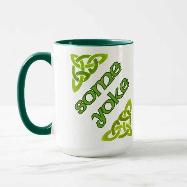 Einige Yoke - irisches Funny Design Tasse (Links)