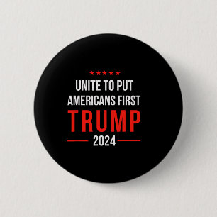Einigen um Amerikaner an erste Stelle zu setzen Tr Button