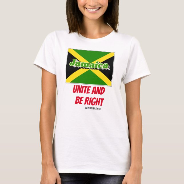 EINIGEN UND RECHT SEIN / JAMAIKA T-Shirt (Vorderseite)