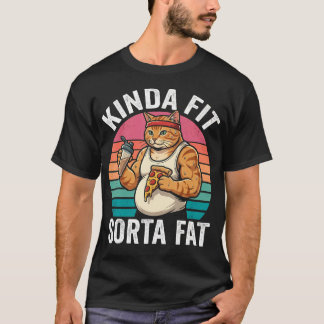 Einigermaßen Fit Ein bisschen Fett Lustiger Fitnes T-Shirt