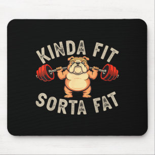Einigermaßen Fit Etwas Fett Lustiger Fitnessstudio Mousepad