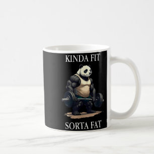Einigermaßen fit, irgendwie fett, lustiger Fitness Kaffeetasse