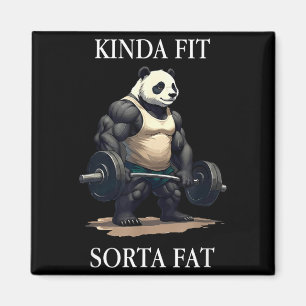 Einigermaßen fit irgendwie fett lustiger Fitness-P Magnet
