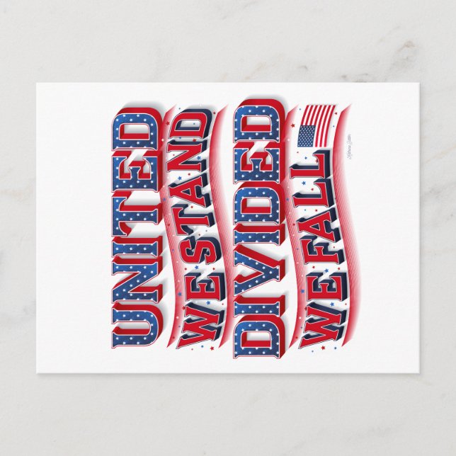 Einigkeit macht stark Postkarte (Vorderseite)