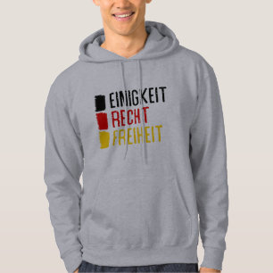 Einigkeit Recht Freiheit Deutschland Motto Hoodie