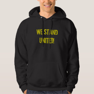 Einigkeit zählt Nachricht Schwarz Hoodie
