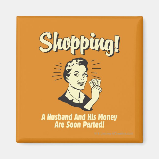 Einkauf: Mann und sein Geld Magnet (Vorne)