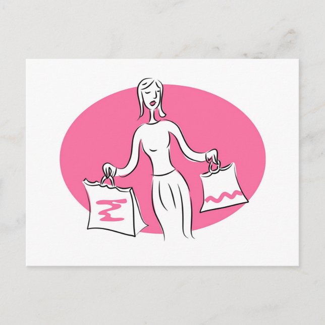Einkauf Postkarte (Vorderseite)