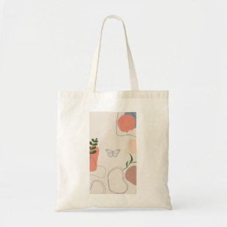 Einkäufer in Beige Cotton Tragetasche Jutetasche