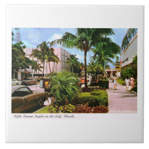 Einkaufsbummel auf der Fifth Ave., Naples, Florida Fliese