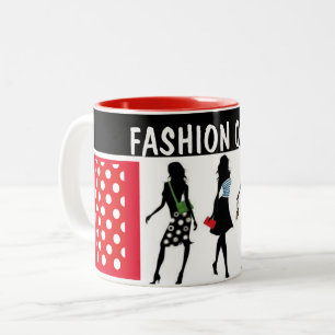 EINKAUFSDame Zweifarbige Tasse