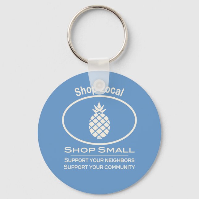 Einkaufsgeschäft vor Ort, Shop Kleine Ananas Schlüsselanhänger (Vorderseite)