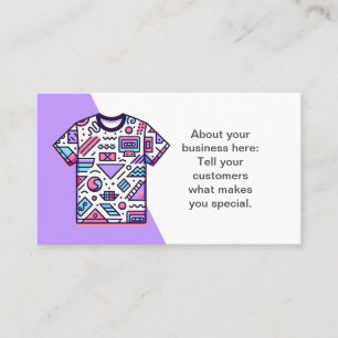 Einkaufskarte für den Verkäufer eines Tees Visitenkarte