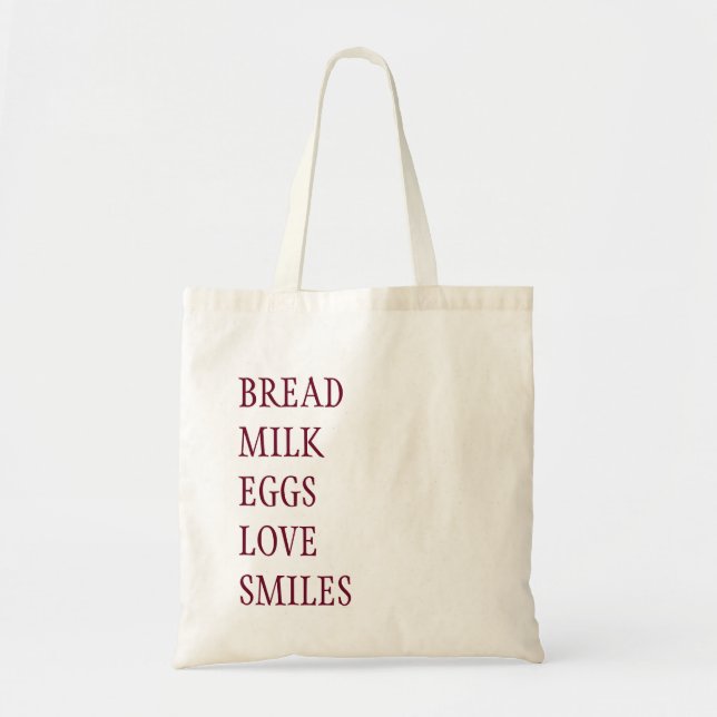 EINKAUFSLISTE GROCERY BAG TRAGETASCHE (Vorne)
