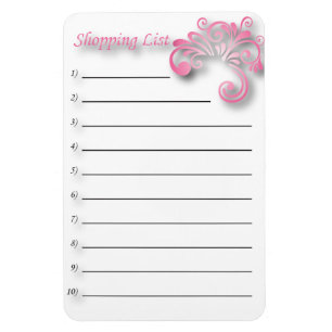Einkaufsliste Magnet