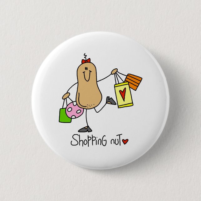 Einkaufsnuss Button (Vorderseite)