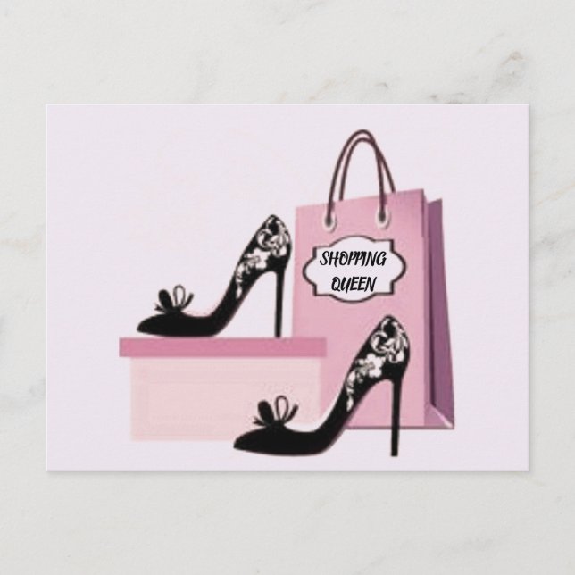 EINKAUFSQUEEN POSTKARTE (Vorderseite)
