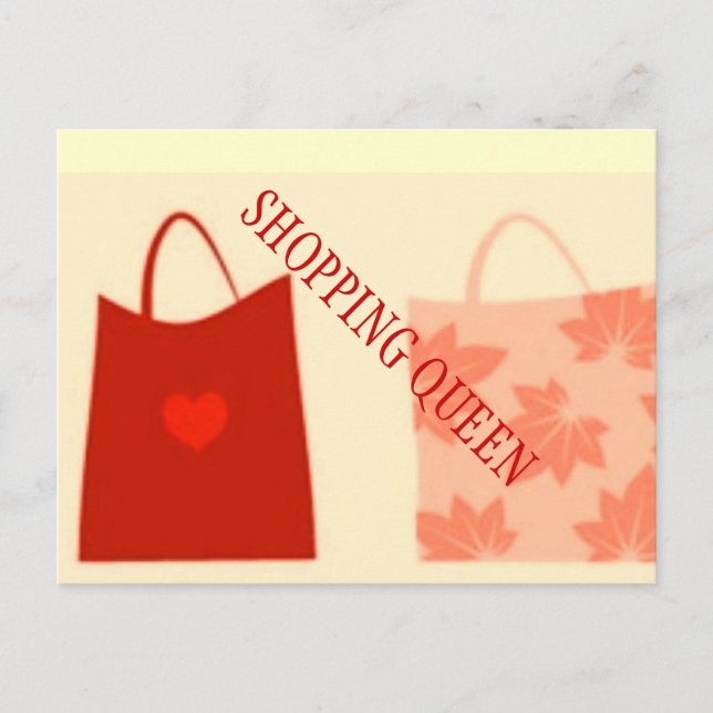 EINKAUFSQUEEN POSTKARTE (Vorderseite)