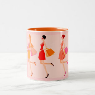 EINKAUFSQUEEN ZWEIFARBIGE TASSE