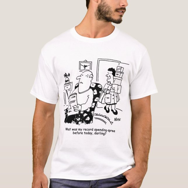 Einkaufsreise. Ausgaben. Überausgaben in den Gesch T-Shirt (Vorderseite)