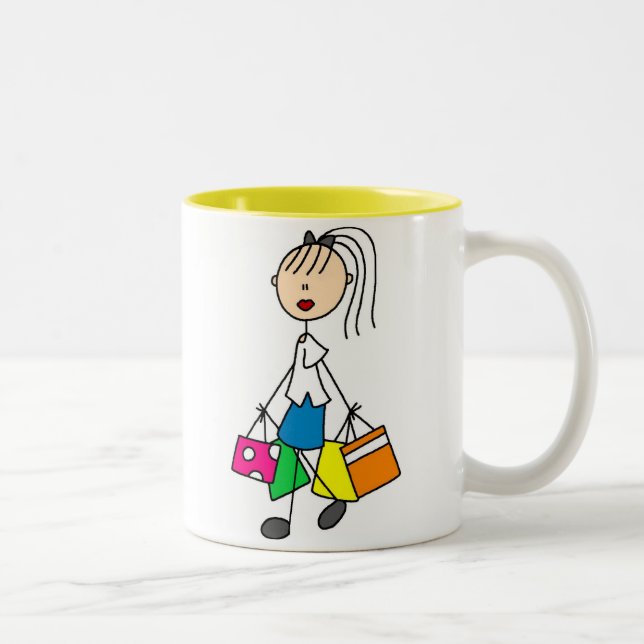 Einkaufsreise-Tasse Zweifarbige Tasse (Rechts)